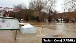 Pamje nga vërshimet në Kosovë.