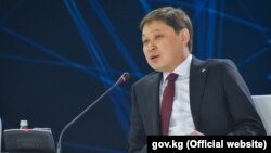 Премьер-министр Кыргызстана Сапар Исаков на форуме «Цифровая повестка в эпоху глобализации». Алматы, 2 февраля 2018 года.