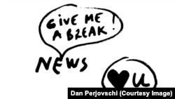 Desen de Dan Perjovschi - Fake U News