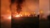 Amateur Video Shows Iranian Protest Camp In Flames