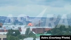 Кадры из сообщения в соцсетях об атаке на Ижевск, 1 июля 2025 года