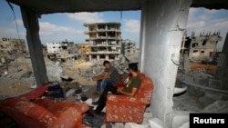 ویرانه‌های غزه پس از ۵۰ روز جنگ میان اسرائیل و گروه حماس