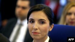 Guvernerka Turske središnje banke Hafize Gaye Erkan prisustvuje Komisiji za planiranje i proračun Velike narodne skupštine Turske (GNAT) u Ankari 3. oktobra 2023.