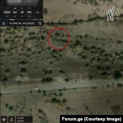 მიხეილ რამიშვილის მიერ ფორმულას ეთერში ნაჩვენები სატელიტიდან გადაღებული კადრი