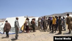 Афганские беженцы в лагере для беженцев в таджикском Хороге. Июль 2021 года