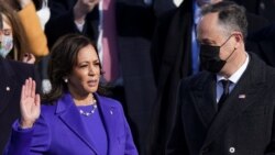 Kamala Harris duke u betuar.