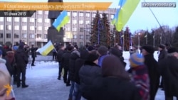 У Слов’янську намагались демонтувати Леніна