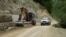 Kosovo: Construction of a road near the Decan Monastery 