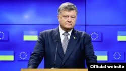 Президент України Петро Порошенко у Брюсселі, 22 червня 2017 року