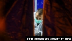 Control sanitar la Vama Nădlac din vestul României, 18 martie 2020.