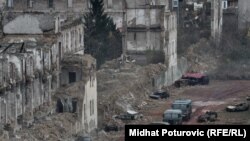 Sa snimanja na lokaciji bivše kasarne Maršal Tito u Sarajevu, 18. novembar 2010