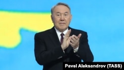 Нурсултан Назарбаєв на конгресі в Астані. Казахстан, 27 лютого 2019 року 
