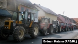 Jedan u nizu protesta poljoprivrednika u BiH