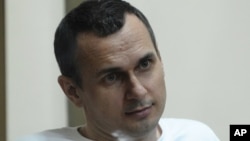 Олег Сенцов в російському суді, серпень 2015 року 