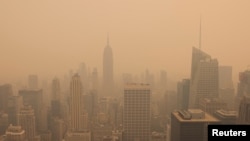 Канададагы өрттөн улам Нью-Йоркту түтүн каптады. 7-июнь, 2023-жыл.