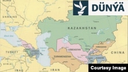 Merkezi Aziýa sebitiniň kartasy