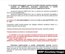 Noua metodologie de pe site-ul INSP.