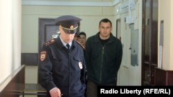 Олег Сенцов у Лефортовському суді Москви, 8 квітня 2015 року