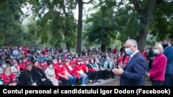 Miting electoral al președintelui Igor Dodon la Vulcănești, 6 octombrie 2020 