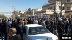 Protests took place across Iran on February 14.