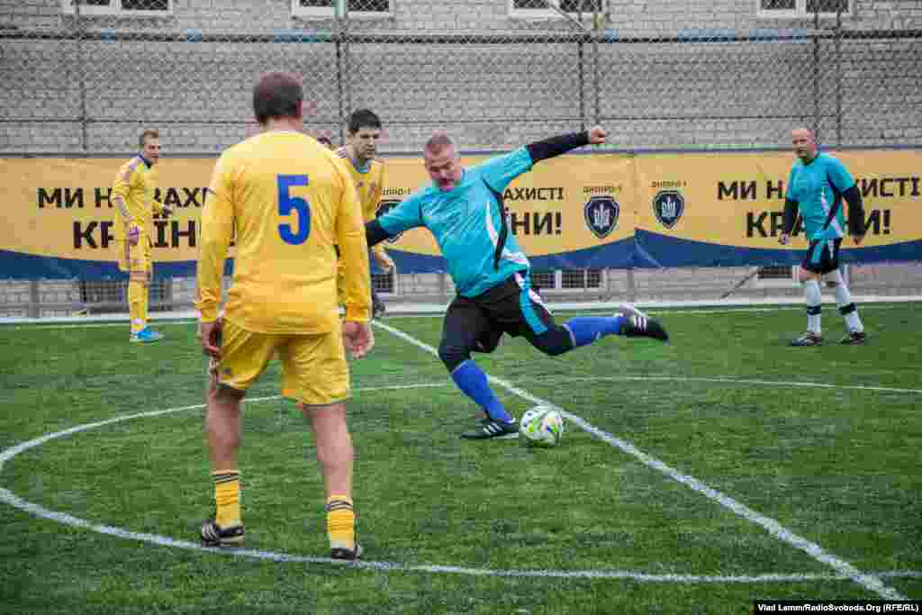 Юрій Береза під час товариського матчу на базі полку &laquo;Дніпро-1&raquo;&nbsp;