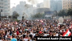 Бейруттагы толкундоо. 18-октябрь, 2019-жыл.
