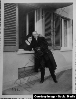 Cu Irina, fiica sa cea mai mare, la Senar, în 1932 (Foto: Rachmaninoff network/Facebook)