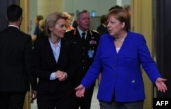 Cancelara Angela Merkel și Ursula von der Leyen