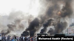 Ливандагы демонстранттар менен полиция кагылышты. 18-октябрь, 2019-жыл. Бейрут.