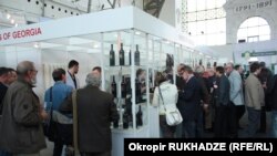 ქართული ღვინის სტენდი პრაღაში გამართულ გამოფენაზე