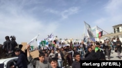 په بلخ ولایت کې د خلکو مظاهره