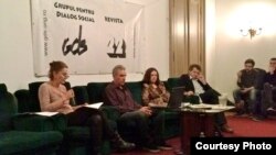 La comemorarea de la GDS cu Maia Morgenstern, Andrei Ursu, Magda Cîrneci și Radu Filipescu