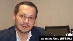 Ruslan Codreanu, iunie 2018, în studioul Europei Libere de la Chișinău