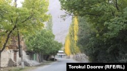 Транзитная дорога через таджикское село Кожо-Аъло.