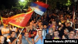 Sa protesta DF-a, Podgorica, 4. oktobar 2015.