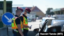 Koronavírus - ellenőrzés a hegyeshalmi határátkelőnél