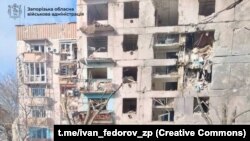 Наслідки російського удару по Гуляйполю, лютий 2025 року 