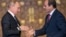 Абдель Фаттах ас-Сиси принимает в гостях в Каире Владимира Путина. 11 декабря 2017 года