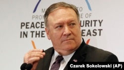 Secretarul de stat american Mike Pompeo la încheierea Conferinței de la Varșovia pentru promovarea securității în Orientul Mijlociu 