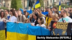 Українці у Празі під час заходу до Дня Незалежності, 24 серпня 2025 рік