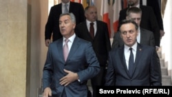 Milo Đukanović (DPS) i Ranko Krivokapić (SDP)