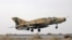 An Iranian F-7 takes off. Decades of Western sanctions against Tehran have made it difficult to get spare parts for the jets and to maintain the fleet.