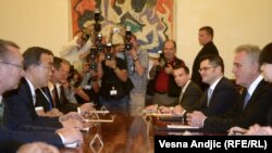 Tomislav Nikolić na sastanku sa Ban Ki Munom