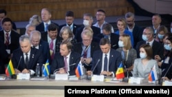 La inaugurarea Platformei Internaționale Crimeea 