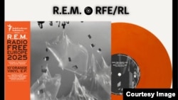 Пісня R.E.M. для Радіо Свобода на вініловому носії помаранчевого кольору