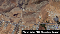 Супутниковий знімок ракетної бази Керманшах після удару, зроблений 13 червня 2025 року