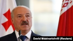 Александр Лукашенко во время визита в Грузию, 22 марта 2018 г.