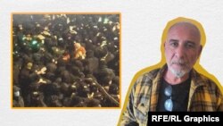 Звіад Ратіані, поет, розповідає, що разом з друзями протестував у центрі Тбілісі, коли на нього напали