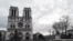 Notre Dame de Paris black and white 