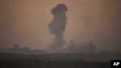 Дим після ізраїльського удару по Сектору Гази, 15 вересня 2025 року